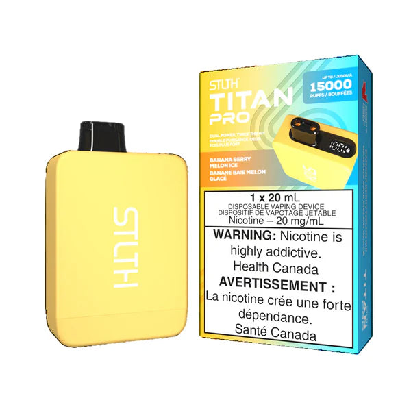 Stlth Titan Pro 15k Banana Berry Melon Ice 20mg/ml Disposable  (Provincial)