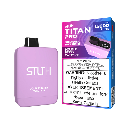 Stlth Titan Pro 15k Double Berry Twist Ice 20mg/ml Disposable  (Provincial)