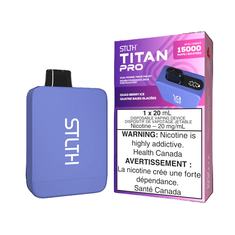 STLTH Titan Pro 15K Quad Berry Ice 20mg/ml Disposable (Provincial)