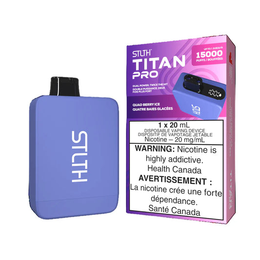 STLTH Titan Pro 15K Quad Berry Ice 20mg/ml Disposable (Provincial)