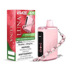 Kraze Luna 42K Lush Watermelon Apple 20mg disposable (Provincial)