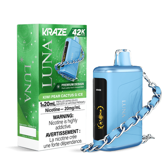 Kraze Luna 42K Kiwi Pear Cactus G Ice 20mg disposable (Provincial)