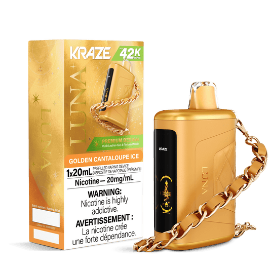 Kraze Luna 42K Golden Cantaloupe Ice 20mg disposable (Provincial)