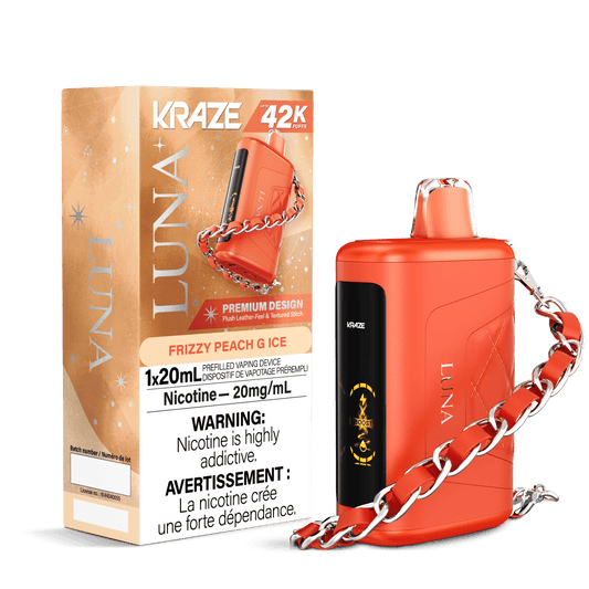 Kraze Luna 42K Frizzy Peach G Ice 20mg disposable (Provincial)