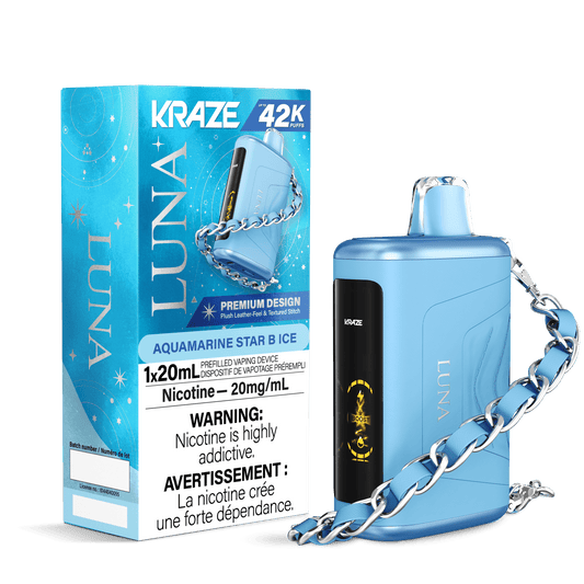 Kraze Luna 42K Aquamarine Star B Ice 20mg disposable (Provincial)