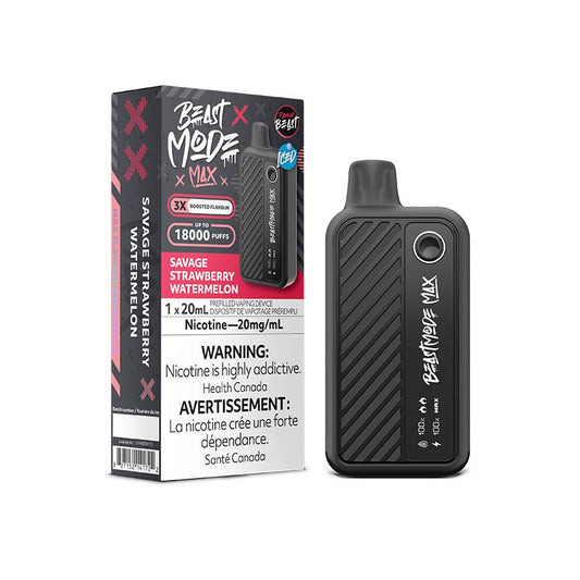 Flavour Beast Mode Max 18k Savage Strawberry Watermelon Iced 20mg disposable (Provincial)