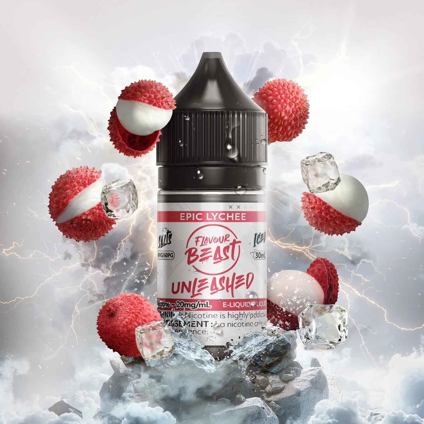Flavour Beast E-liquid Unleashed Epic Lychee Iced 20mg/30ml (Provincial)
