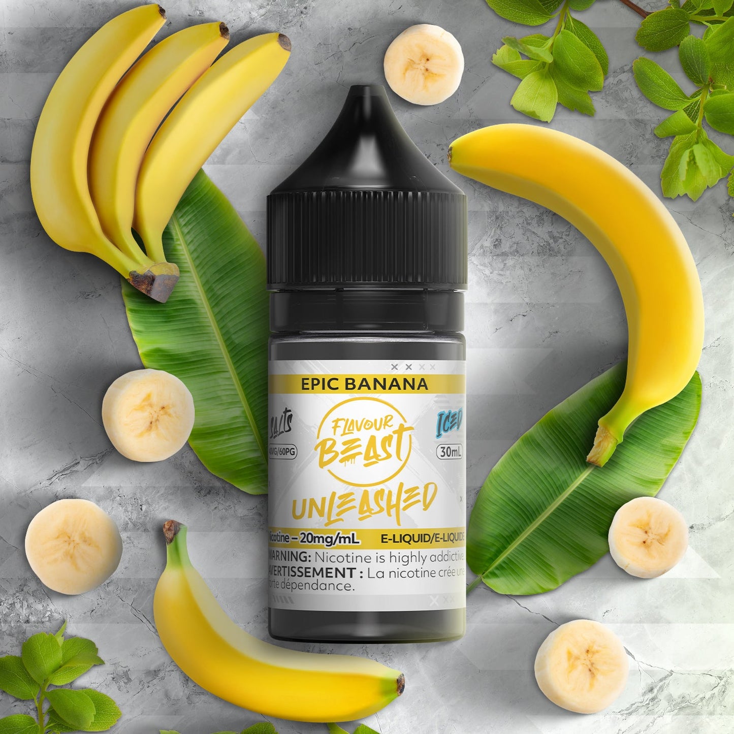 Flavour Beast E-liquid Unleashed Epic Banana Iced 20mg/30ml (Provincial)