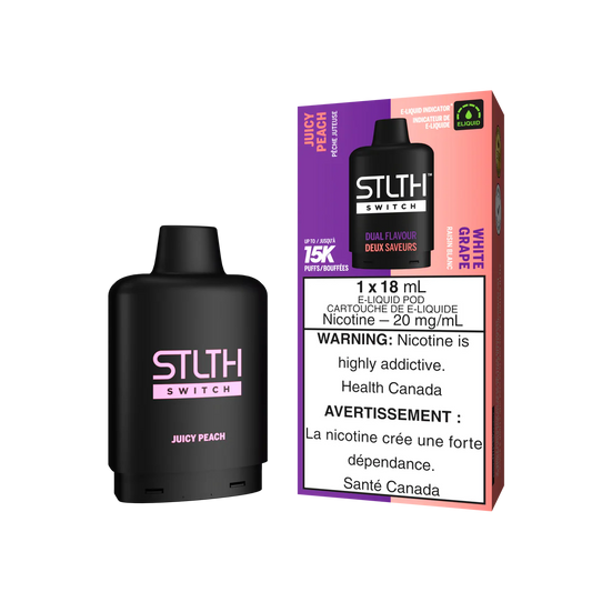 Stlth Loop Switch 15K (Dual pod) Juicy Peach & White Grape 20mg (Provincial)