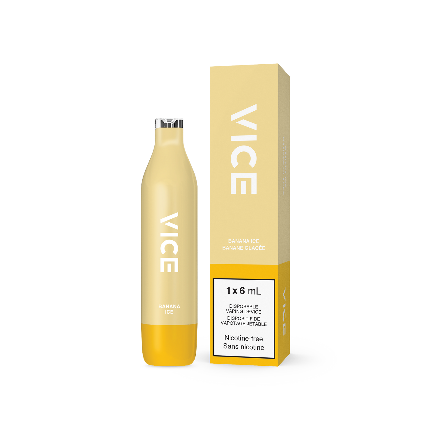Vice 2500 Banana Ice 0mg/mL disposable (Provincial)