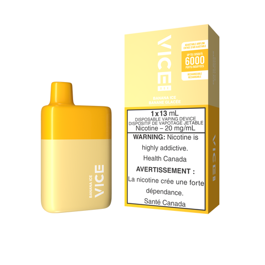 Vice Box 6000 Banana Ice 20mg/mL disposable (Provincial)