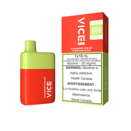 Vice Box 6000 Strawberry Kiwi Ice 20mg/mL disposable (Provincial)