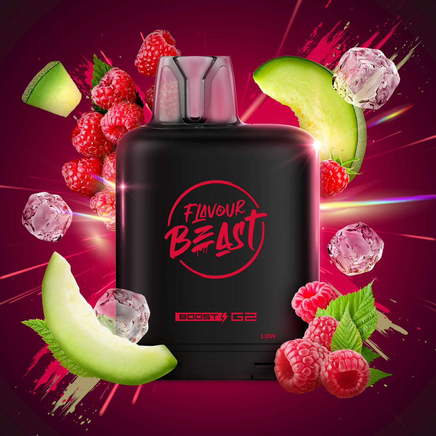 Flavour Beast LevelX Boost Pod G2 25K Rad Razz Melon Ice 20mg (Provincial)