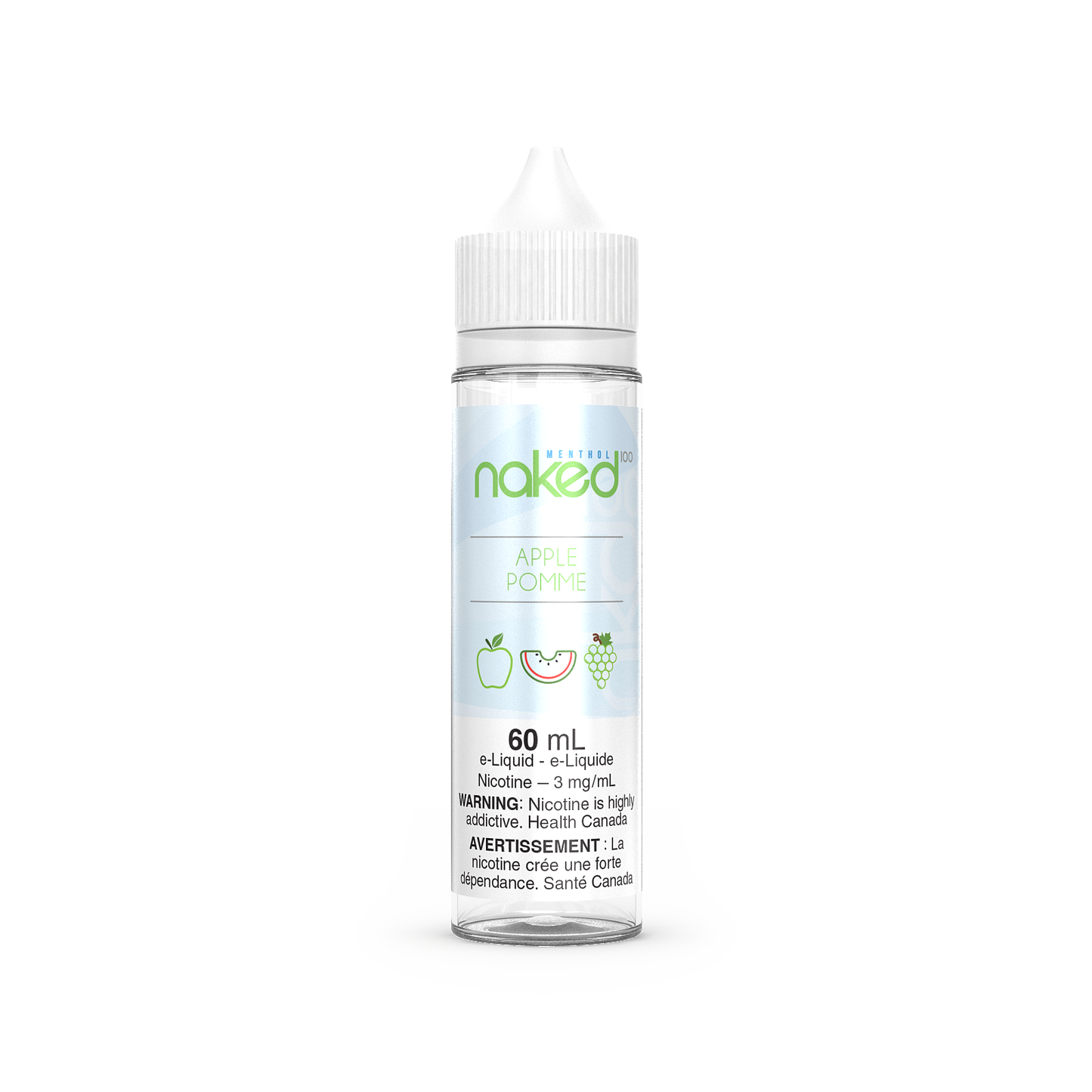 Naked E-liquid Apple (Menthol)  3mg - 60ml ( Provincial)