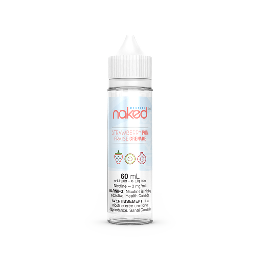 Naked E-liquid Strawberry POM (Menthol) 3mg - 60ml (Provincial)