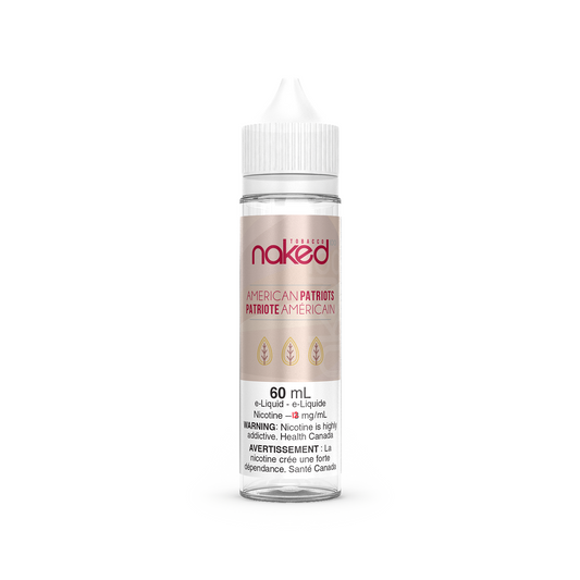 Naked E-liquid American Patriots Tobacco 18mg - 60ml (Provincial)