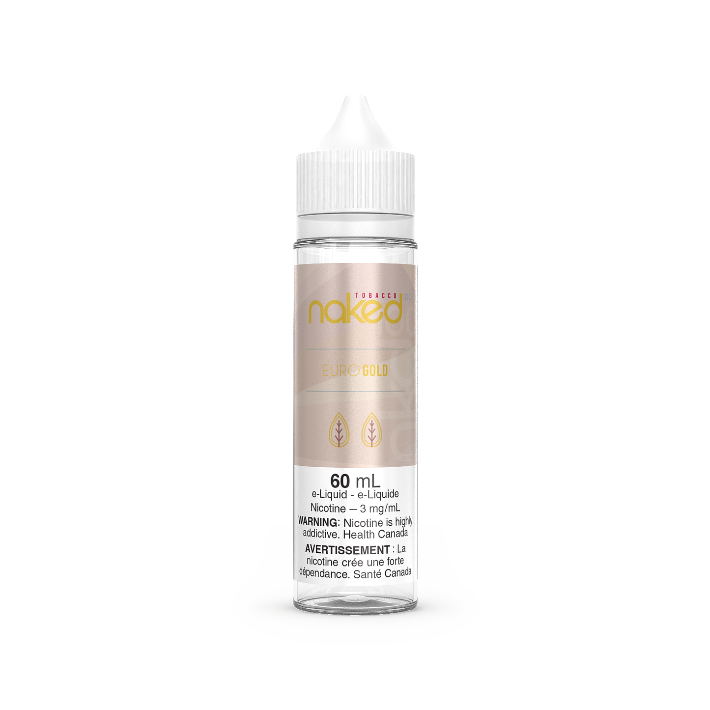 Naked E-liquid Euro Gold 0mg - 60mL (Provincial)