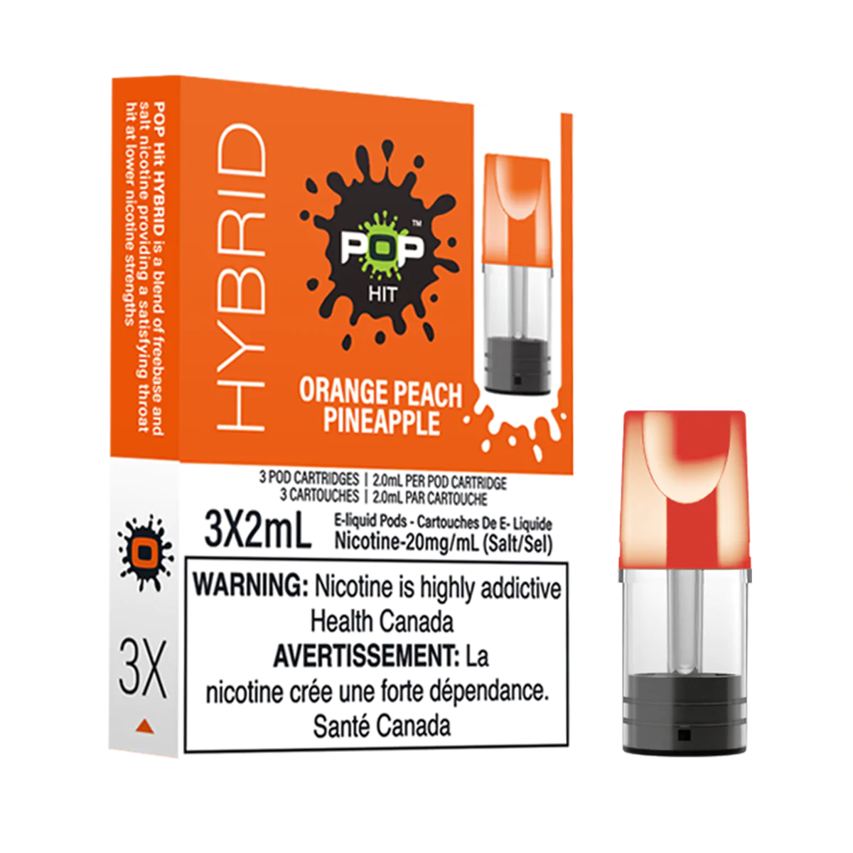 Pop Hit Orange Peach Pineapple Pods 20mg (Provincial)
