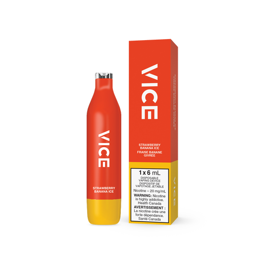 Vice 2500 Strawberry Banana Ice 20mg/mL disposable (Provincial)